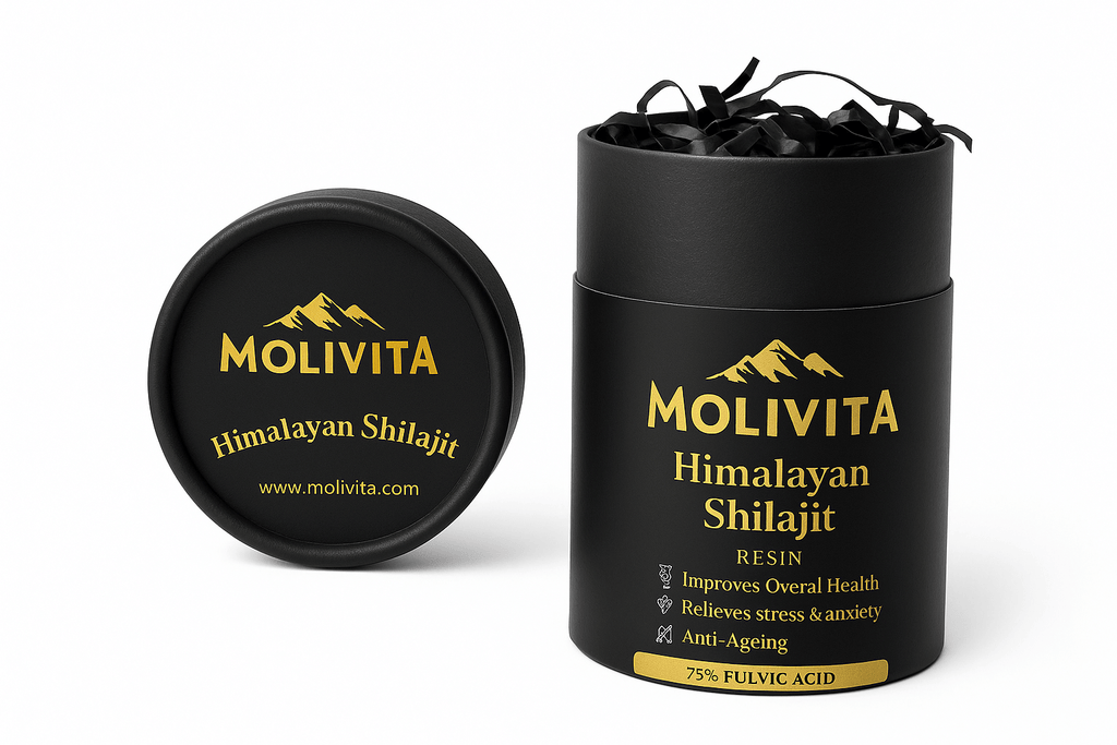 Molivita - Himalayan Shilajit Resin 30g | 75% Fulvic Acid | 85+ Trace Minerals | Lab-Tested
